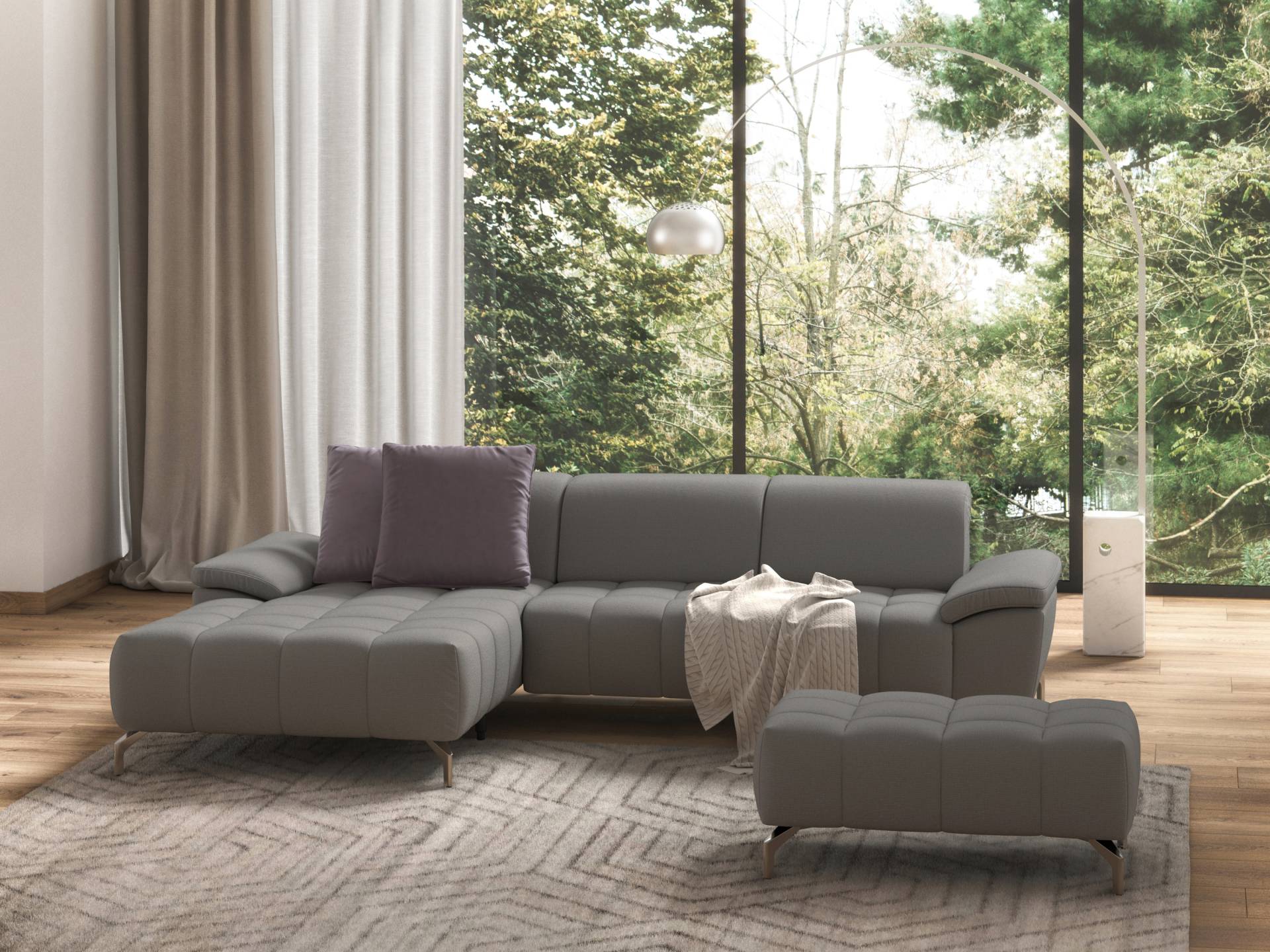 sit&more Ecksofa »Cool L-Form«, wahlweise mit Kopfteilverstellung und Vorziehsitz, motorisch sit&more Ecksofa »Cool L-Form«, wahlweise mit Kopfteilverstellung und Vorziehsitz, motorisch von sit&more