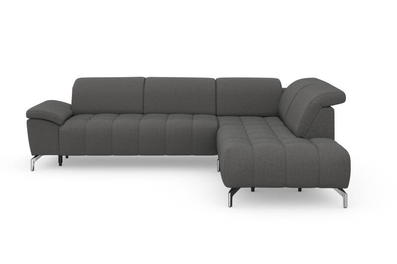 sit&more Ecksofa »Cool L-Form«, wahlweise mit Kopfteilverstellung und Vorziehsitz, motorisch von sit&more