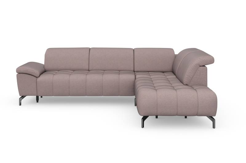 sit&more Ecksofa »Cool L-Form«, wahlweise mit Kopfteilverstellung und Vorziehsitz motorisch von sit&more