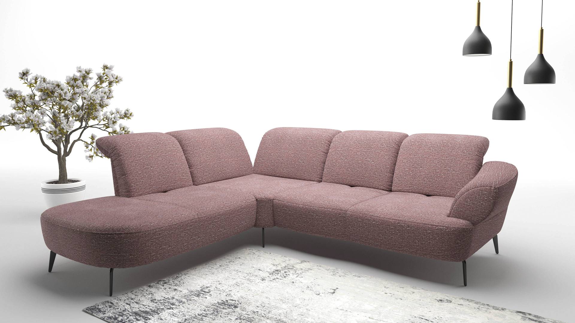 sit&more Ecksofa »Dance«, inkl.System Click&Seat und Sitztiefenverstellung von sit&more