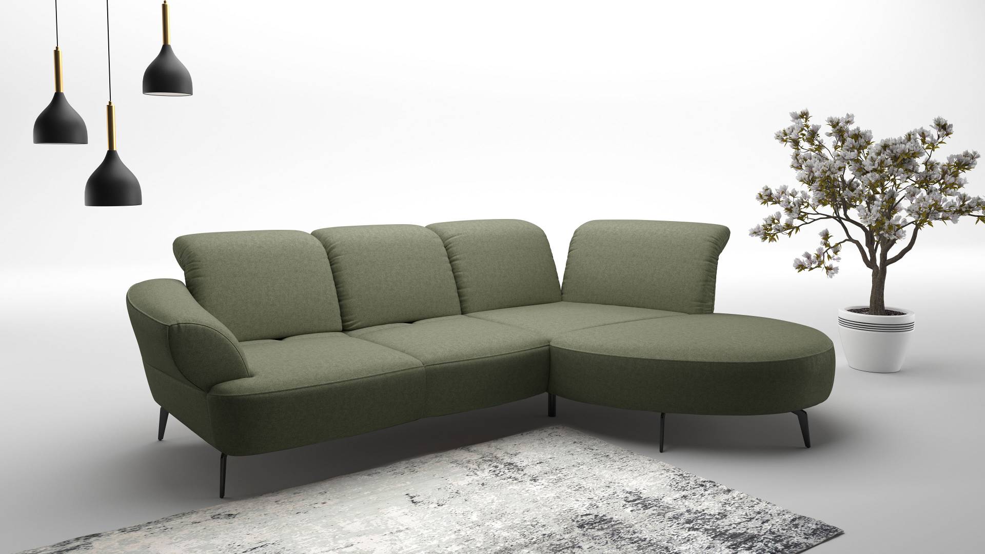 sit&more Ecksofa »Dance«, inkl.System Click&Seat und Sitztiefenverstellung von sit&more
