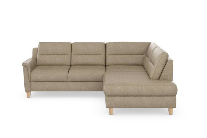 sit&more Ecksofa »Farö L-Form«, inklusive Federkern, wahlweise mit Bettfunktion und Bettkasten von sit&more