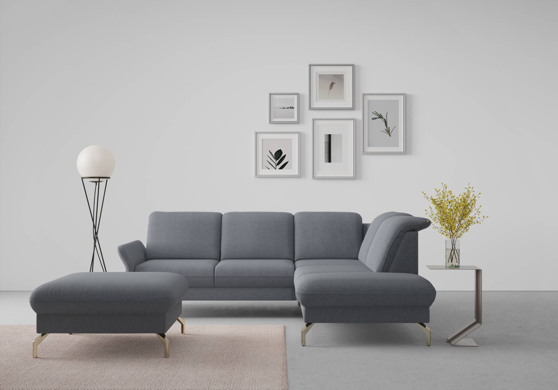 sit&more Ecksofa »Fashion L-Form«, wahlweise mit Kopfteilverstellung, Vorziehsitz, motorisch, Nickelfüsse sit&more Ecksofa »Fashion L-Form«, wahlweise mit Kopfteilverstellung, Vorziehsitz, motorisch, Nickelfüsse von sit&more