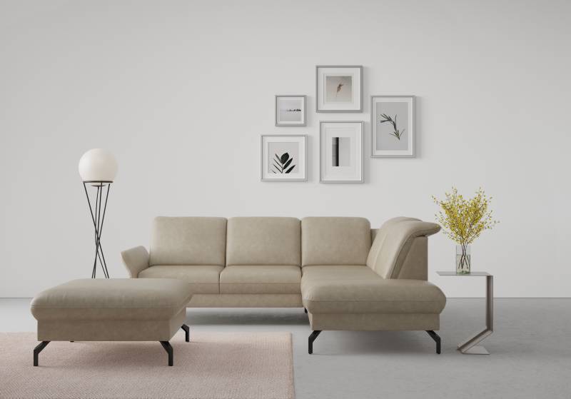 sit&more Ecksofa »Fashion L-Form«, wahlweise mit Kopfteilverstellung und Vorziehsitz, motorisch von sit&more