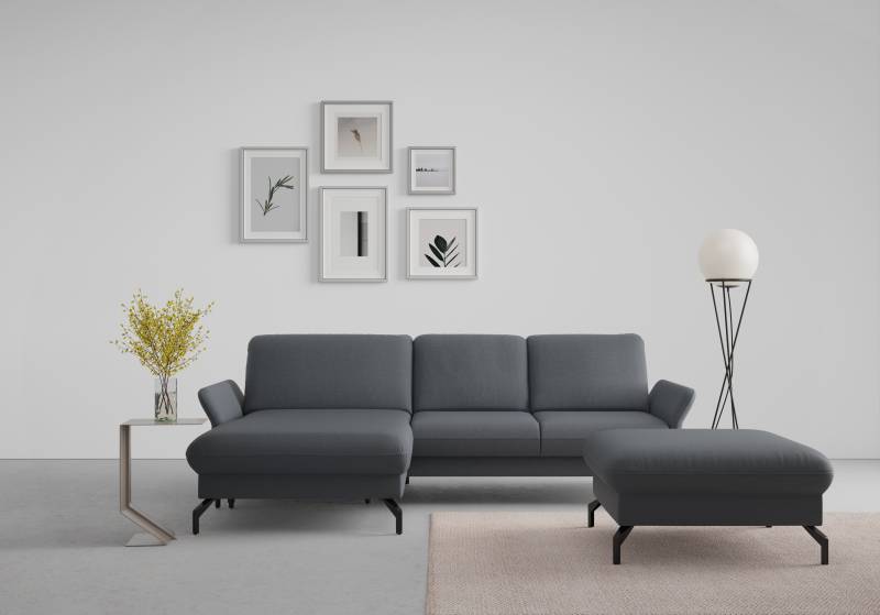 sit&more Ecksofa »Fashion L-Form«, wahlweise mit Kopfteilverstellung und Vorziehsitz, motorisch von sit&more