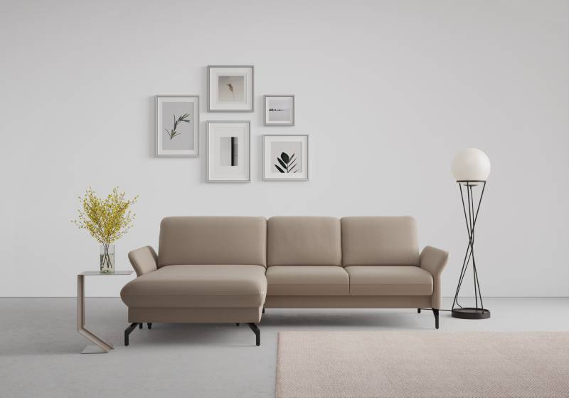 sit&more Ecksofa »Fashion L-Form«, wahlweise mit Kopfteilverstellung und Vorziehsitz, motorisch von sit&more