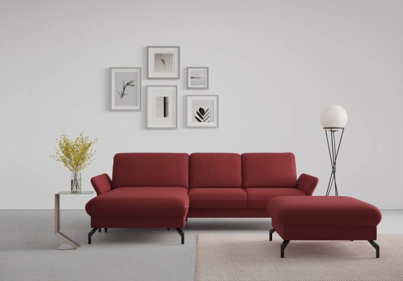 sit&more Ecksofa »Fashion L-Form«, wahlweise mit Kopfteilverstellung und Vorziehsitz, motorisch von sit&more