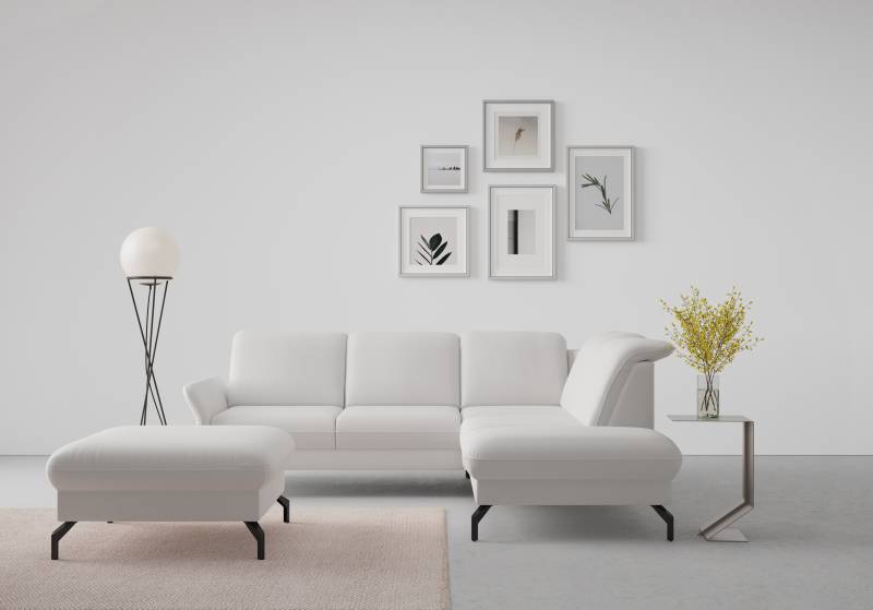 sit&more Ecksofa »Fashion L-Form«, wahlweise mit Kopfteilverstellung und Vorziehsitz, motorisch von sit&more