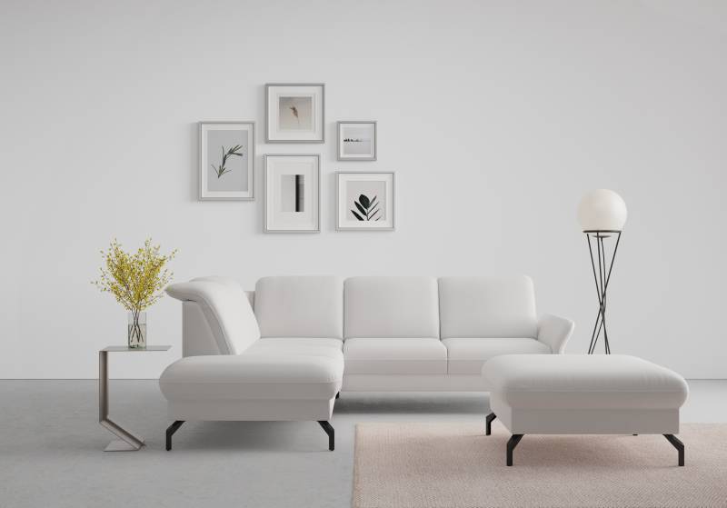 sit&more Ecksofa »Fashion L-Form«, wahlweise mit Kopfteilverstellung und Vorziehsitz, motorisch von sit&more