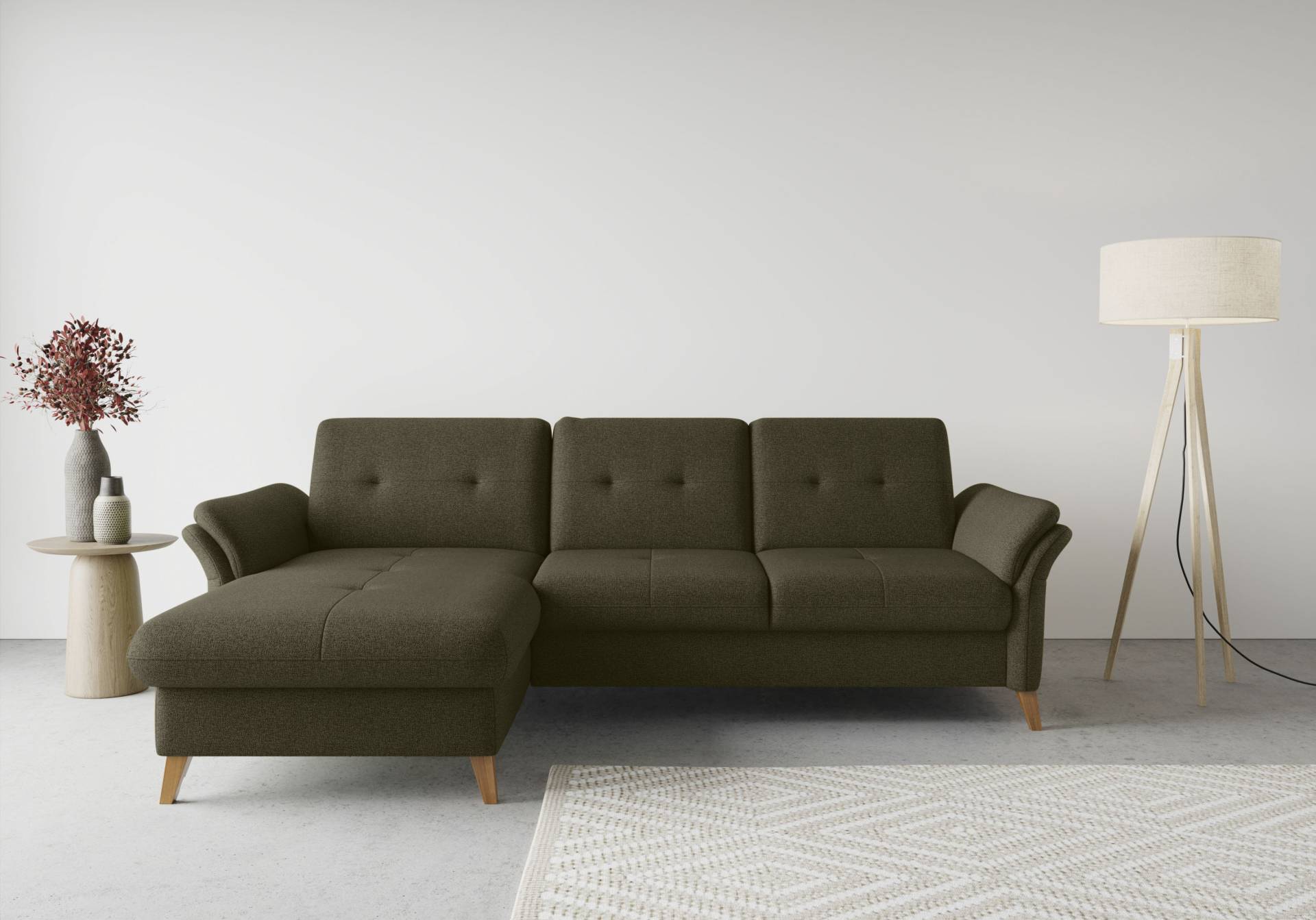 sit&more Ecksofa »Göteborg«, Sitztiefenverstellung und Federkern, wahlweise mit Bettfunktion von sit&more
