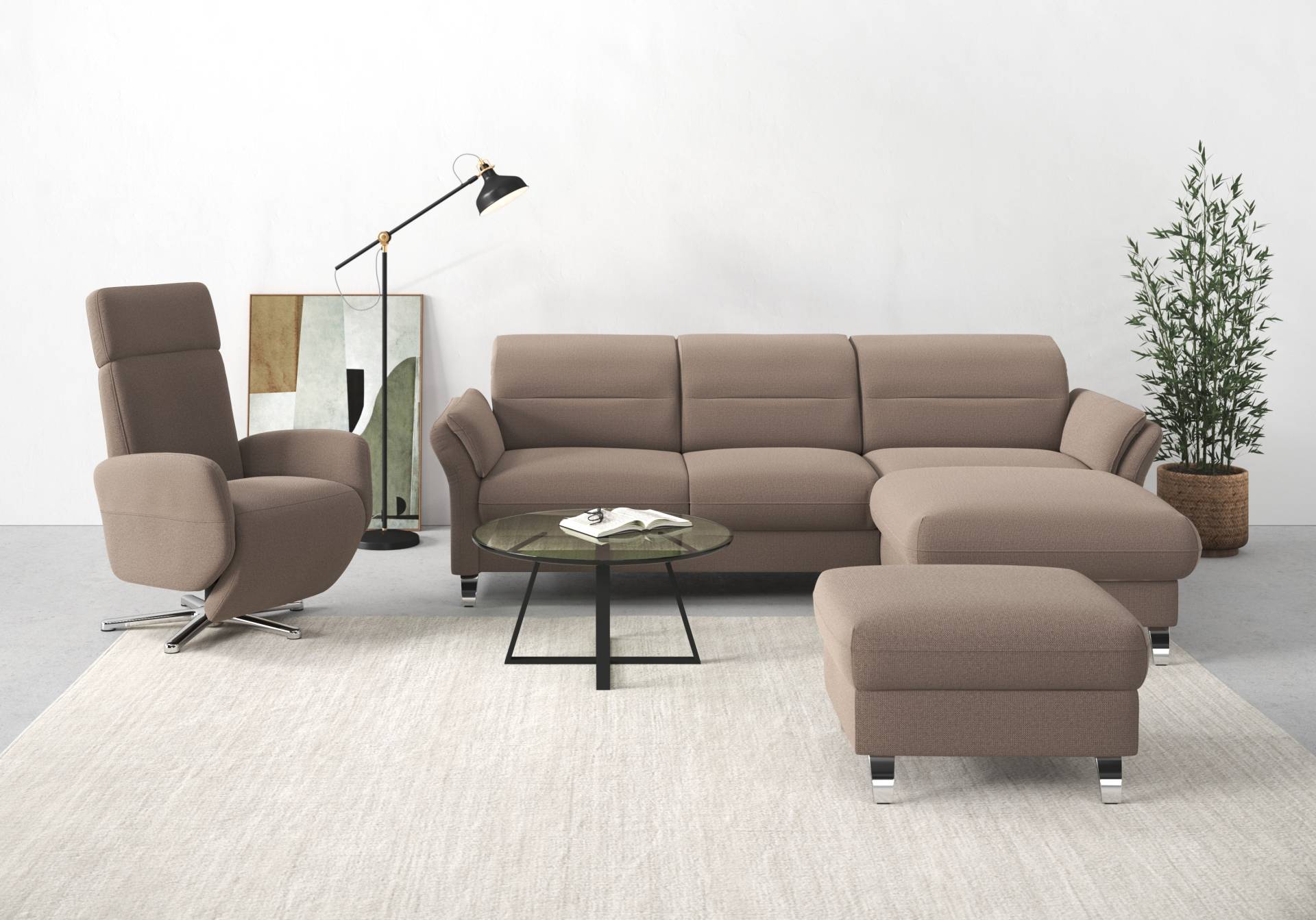 sit&more Ecksofa »Grenoble L-Form« von sit&more