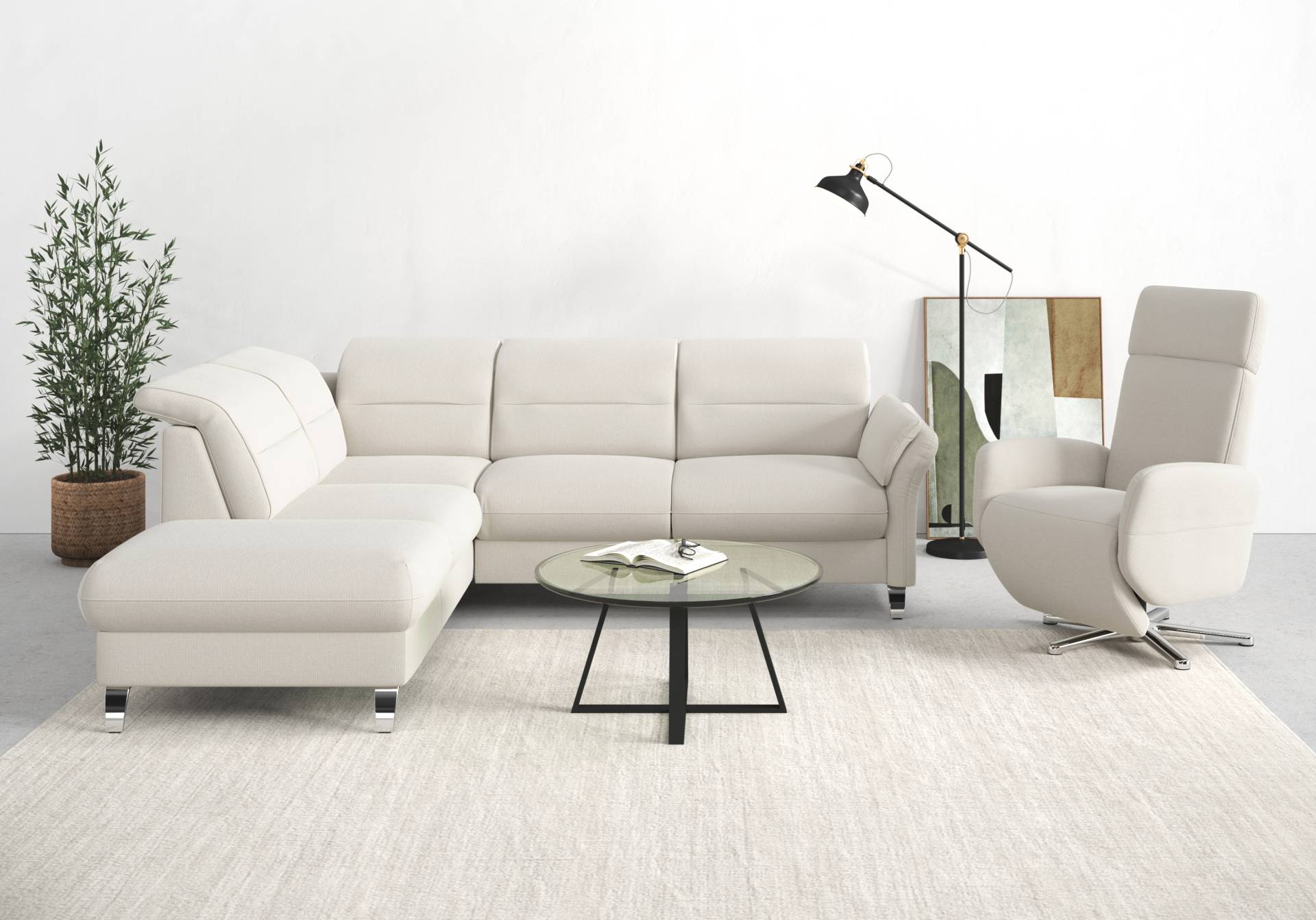 sit&more Ecksofa »Grenoble L-Form« von sit&more