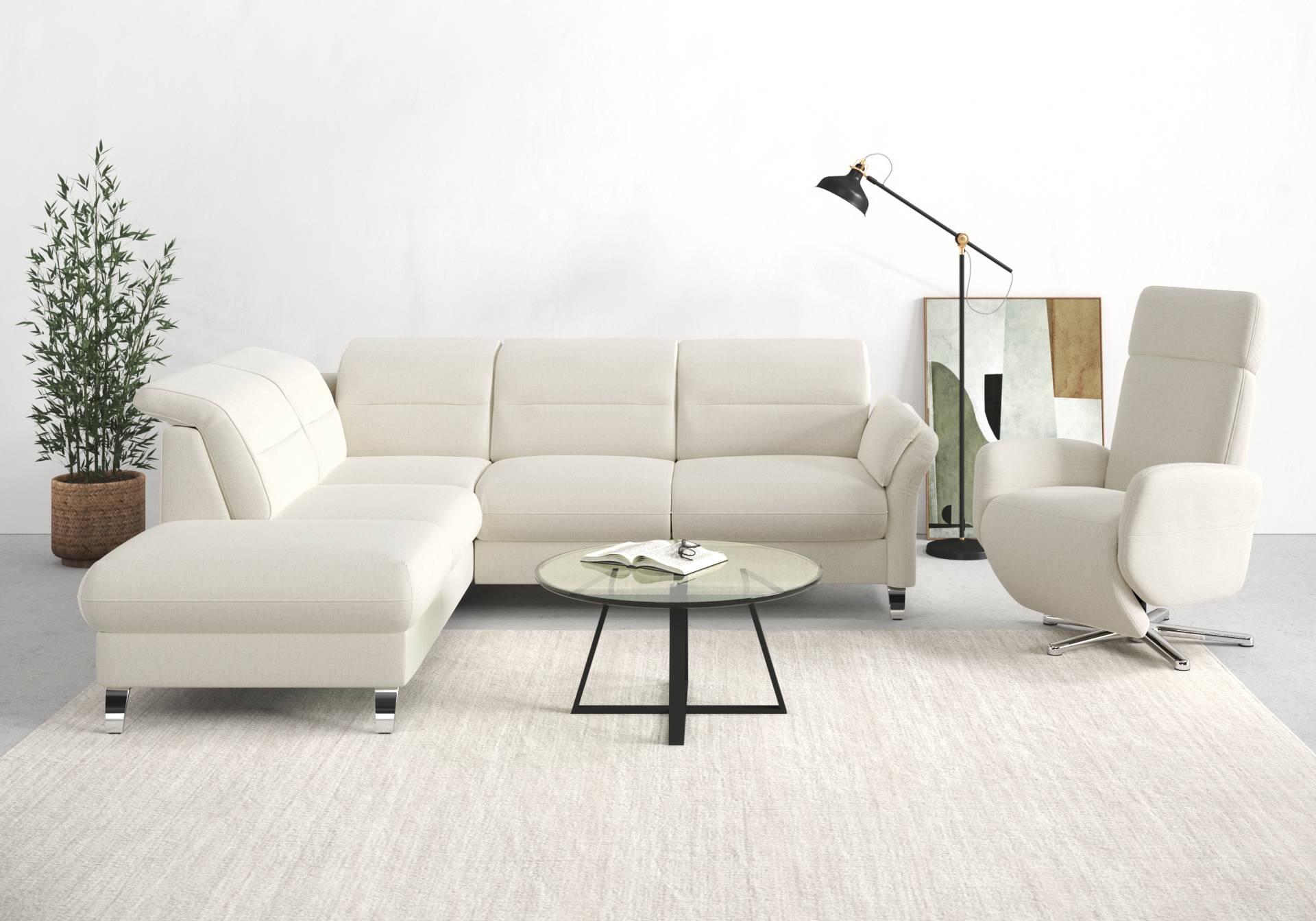 sit&more Ecksofa »Grenoble L-Form« von sit&more