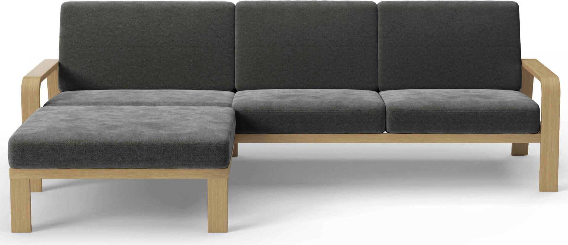 sit&more Ecksofa »Kolding L-Form«, Armlehnen aus Buchenholz in natur, verschiedene Bezüge und Farben sit&more Ecksofa »Kolding L-Form«, Armlehnen aus Buchenholz in natur, verschiedene Bezüge und Farben von sit&more