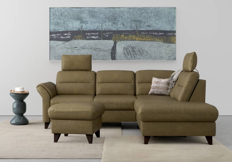 sit&more Ecksofa »Mellum L-Form«, Federkern, wahlweise mit Bettfunktion, Stauraum und Armteilfunktion von sit&more