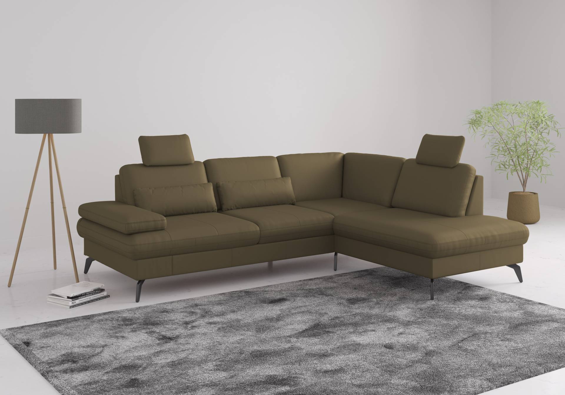 sit&more Ecksofa »Morris L-Form, inkl. Sitztiefenverstellung«, wahlweise mit Armteilverstellung, Bettfunktion & Bettkasten von sit&more