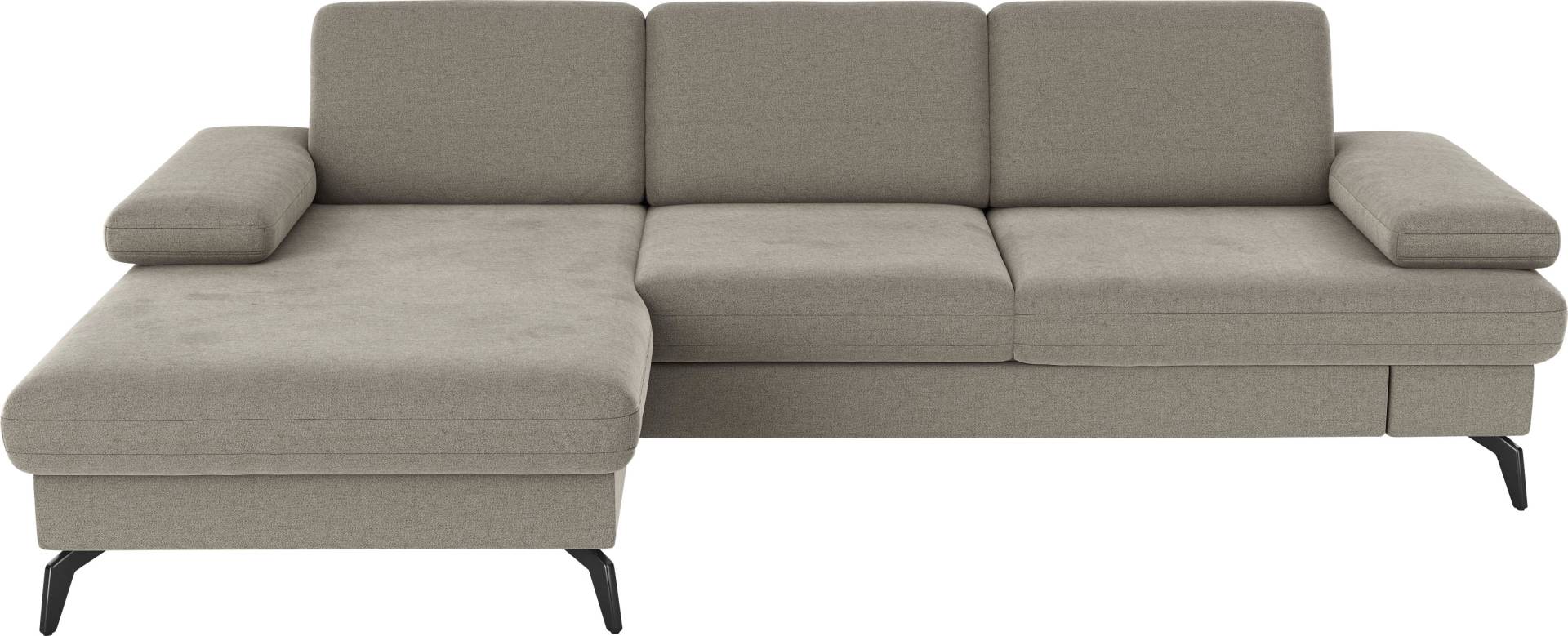 sit&more Ecksofa »Morris L-Form, inkl. Sitztiefenverstellung«, wahlweise mit Armteilverstellung, Bettfunktion & Bettkasten von sit&more