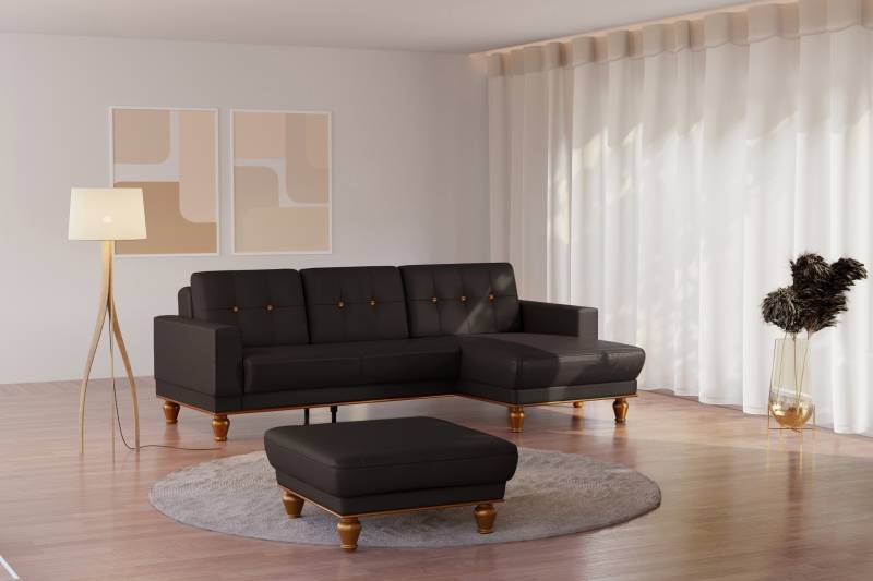 sit&more Ecksofa »Orient 5 L-Form«, mit Strass-Stein, wahlweise mit Bettfunktion und Bettkasten von sit&more