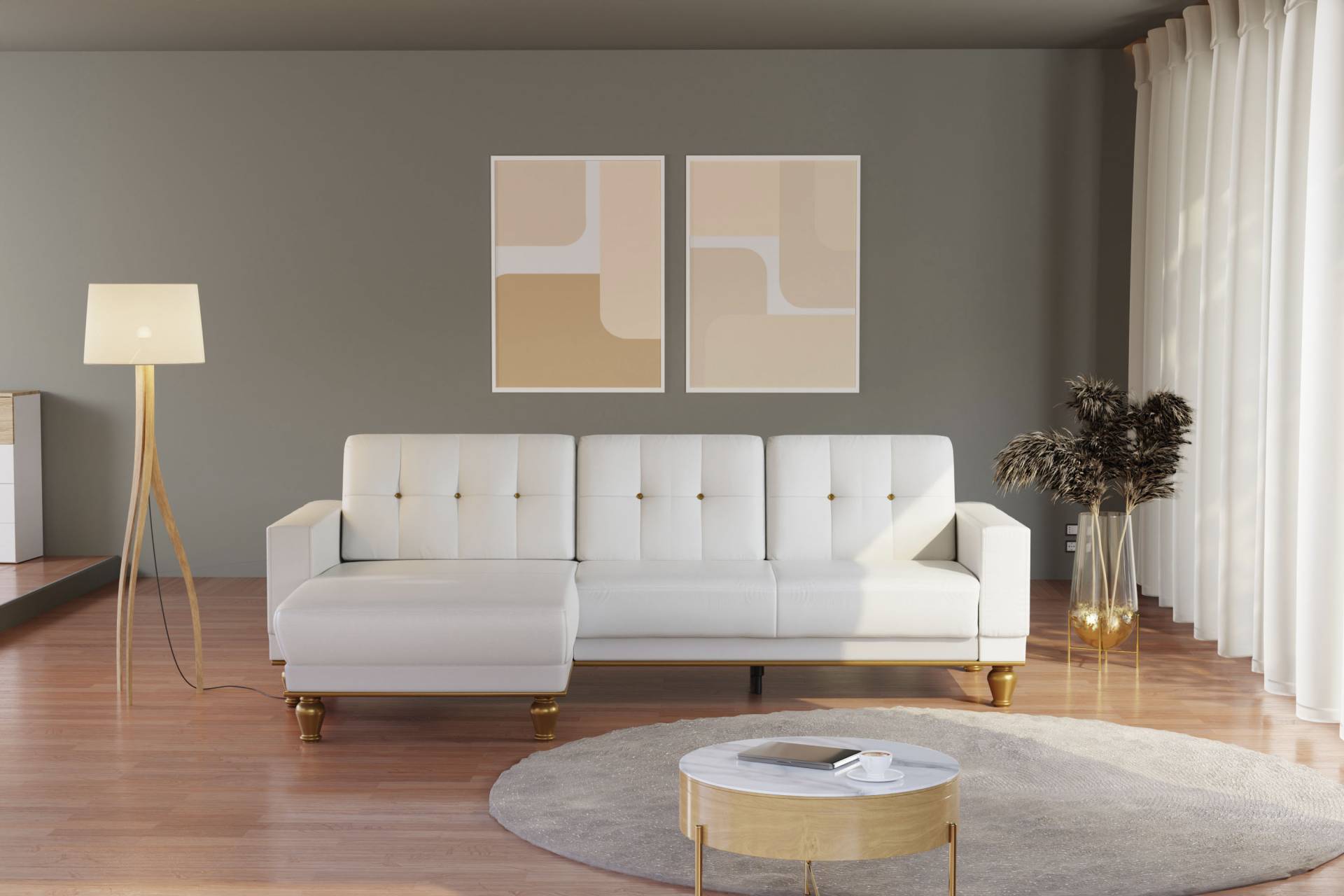 sit&more Ecksofa »Orient 5 L-Form«, mit Strass-Stein, wahlweise mit Bettfunktion und Bettkasten sit&more Ecksofa »Orient 5 L-Form«, mit Strass-Stein, wahlweise mit Bettfunktion und Bettkasten von sit&more