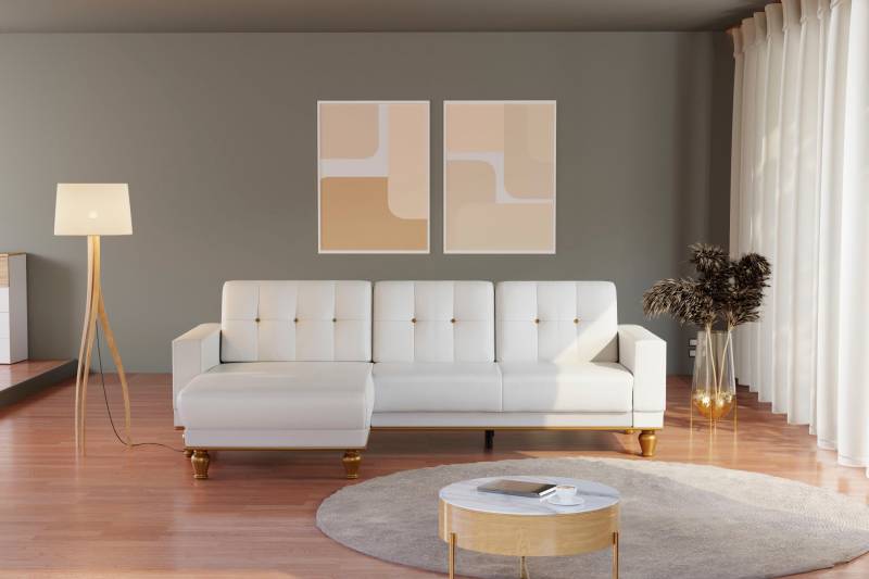 sit&more Ecksofa »Orient 5 L-Form«, mit Strass-Stein, wahlweise mit Bettfunktion und Bettkasten von sit&more