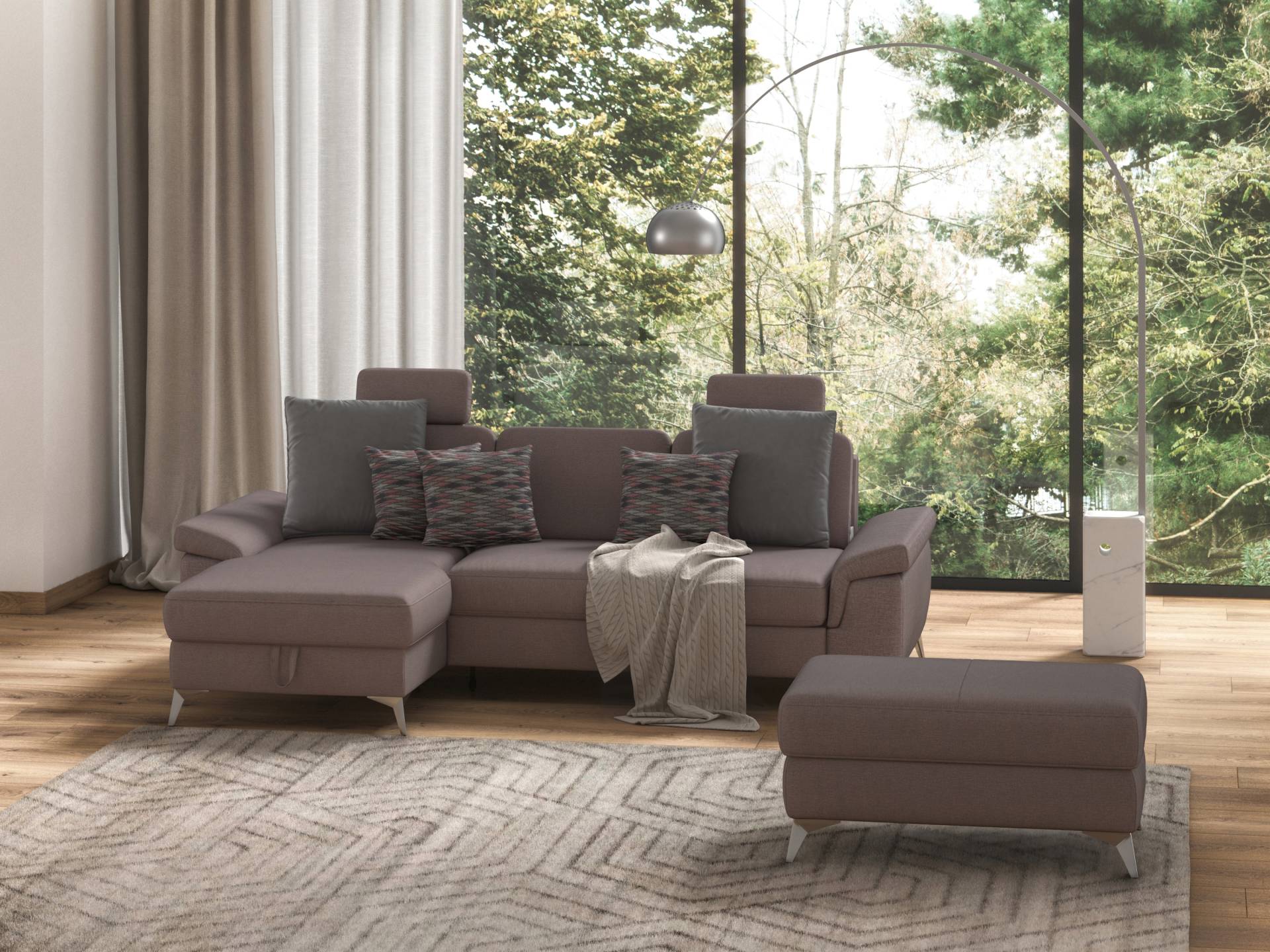 sit&more Ecksofa »Padua L-Form«, inklusive Sitztiefenverstellung, Armteilfunktion und Federkern sit&more Ecksofa »Padua L-Form«, inklusive Sitztiefenverstellung, Armteilfunktion und Federkern von sit&more