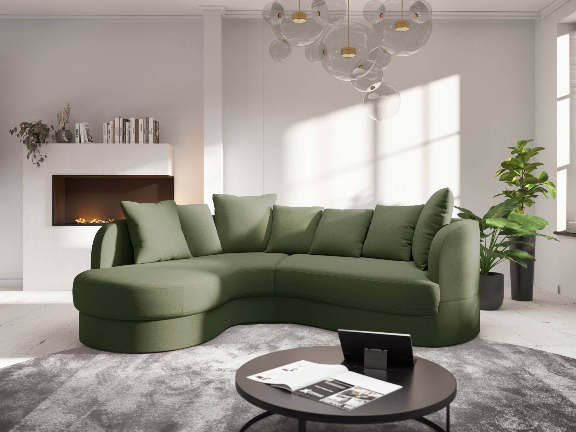 sit&more Ecksofa »Samba L-Form«, moderne organische Form, inkl. 7 loser Rückenkissen sit&more Ecksofa »Samba L-Form«, moderne organische Form, inkl. 7 loser Rückenkissen von sit&more