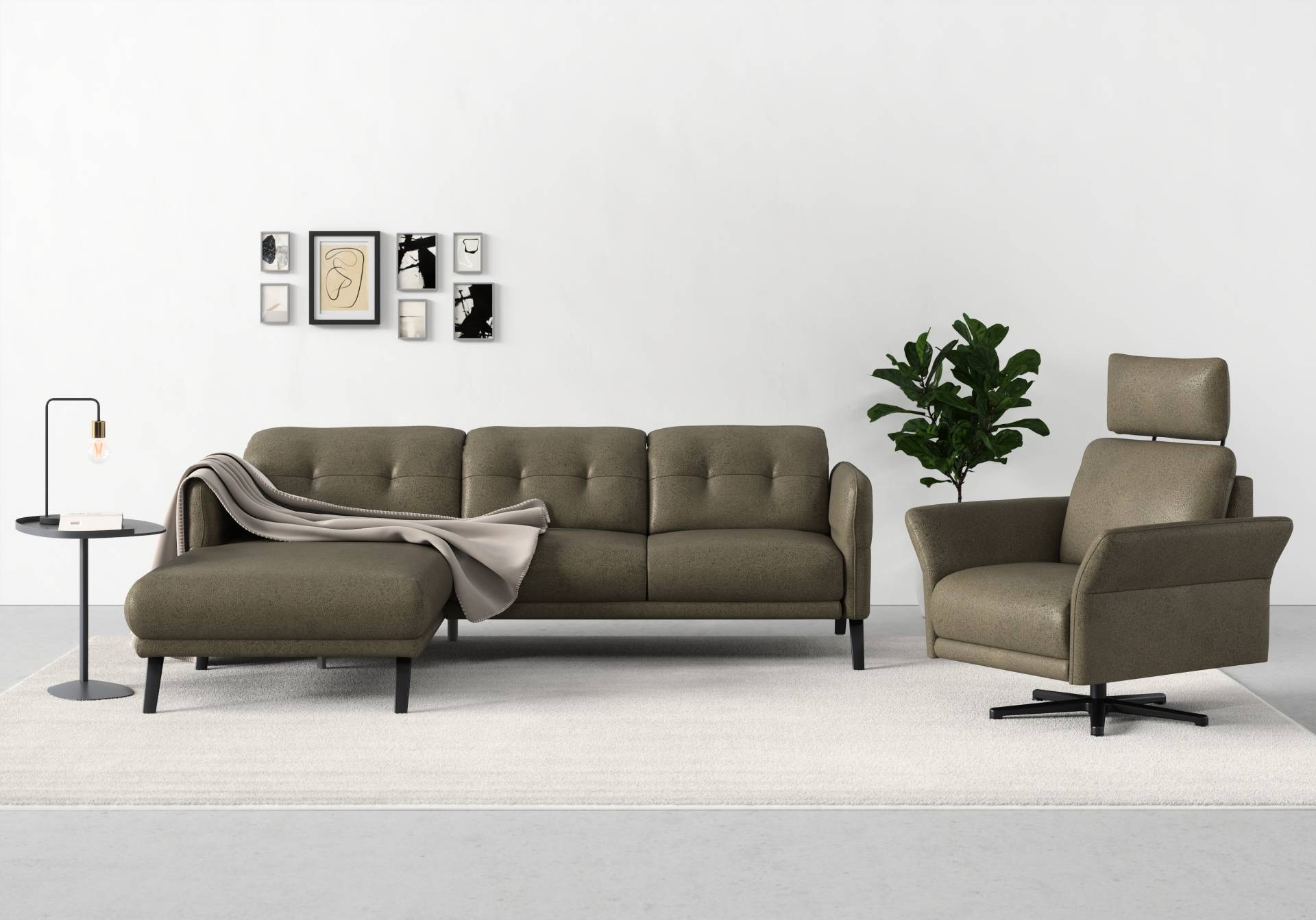 sit&more Ecksofa »Scandia«, Wahlweise mit Kopfteilverstellung und Armteilfunktion von sit&more