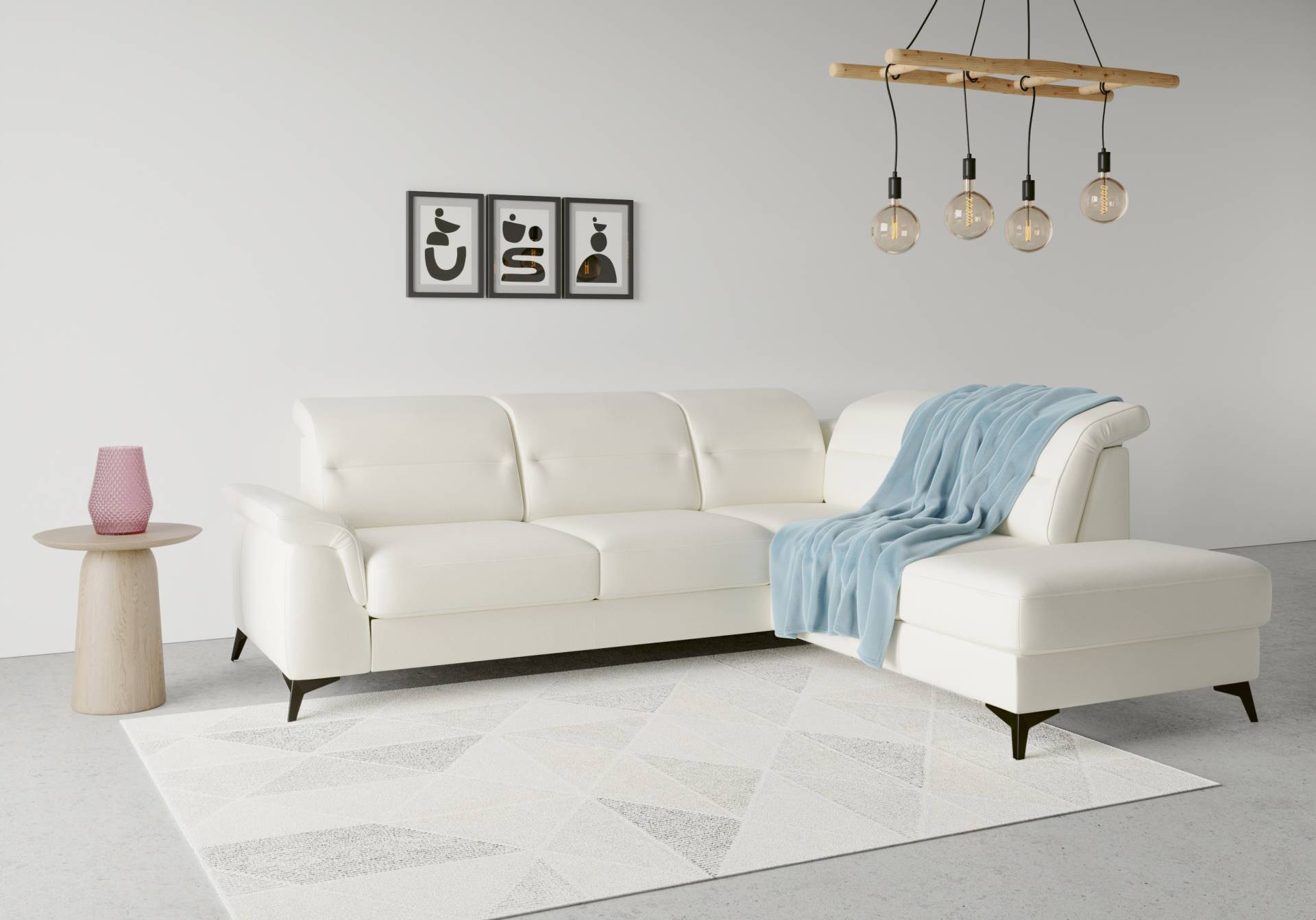 sit&more Ecksofa »Sinatra L-Form«, mit Ottomane, optional mit Kopfteilverstellung und Armteilfunktion sit&more Ecksofa »Sinatra L-Form«, mit Ottomane, optional mit Kopfteilverstellung und Armteilfunktion von sit&more