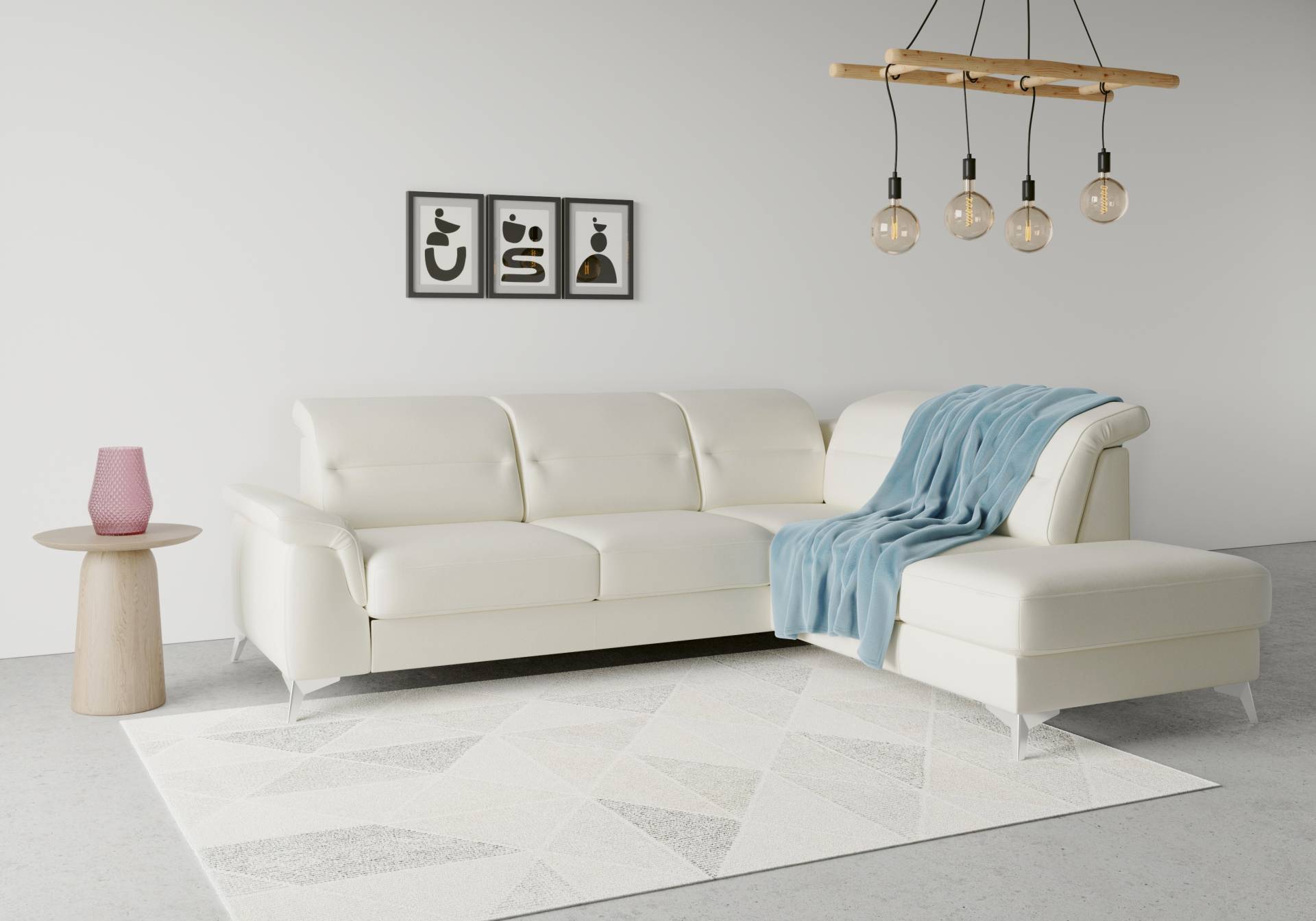 sit&more Ecksofa »Sinatra L-Form«, mit Ottomane, optional mit Kopfteilverstellung und Armteilfunktion sit&more Ecksofa »Sinatra L-Form«, mit Ottomane, optional mit Kopfteilverstellung und Armteilfunktion von sit&more