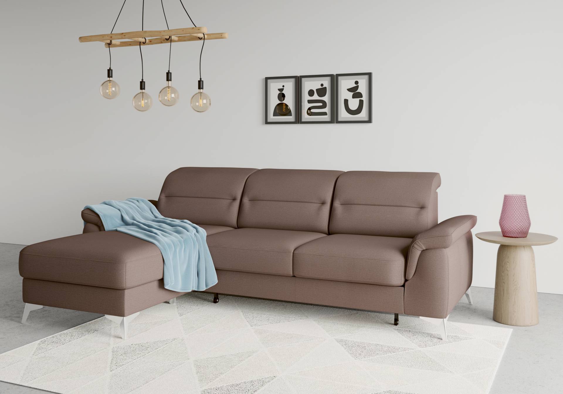 sit&more Ecksofa »Sinatra L-Form«, mit Recamiere, optinal mit Kopfteilverstellung und Armteilfunktion sit&more Ecksofa »Sinatra L-Form«, mit Recamiere, optinal mit Kopfteilverstellung und Armteilfunktion von sit&more