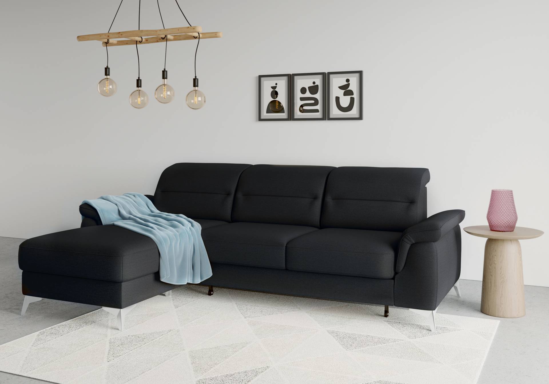 sit&more Ecksofa »Sinatra L-Form«, mit Recamiere, optinal mit Kopfteilverstellung und Armteilfunktion sit&more Ecksofa »Sinatra L-Form«, mit Recamiere, optinal mit Kopfteilverstellung und Armteilfunktion von sit&more