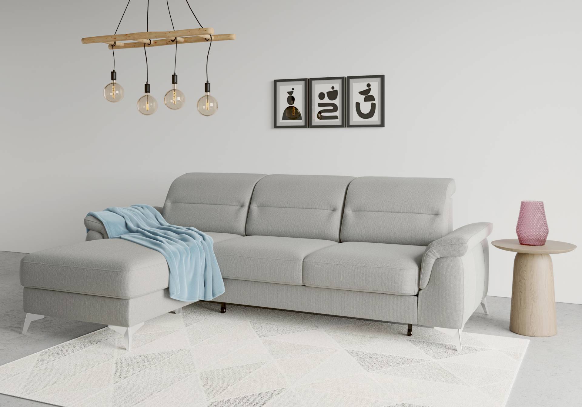 sit&more Ecksofa »Sinatra L-Form«, mit Recamiere, optinal mit Kopfteilverstellung und Armteilfunktion sit&more Ecksofa »Sinatra L-Form«, mit Recamiere, optinal mit Kopfteilverstellung und Armteilfunktion von sit&more