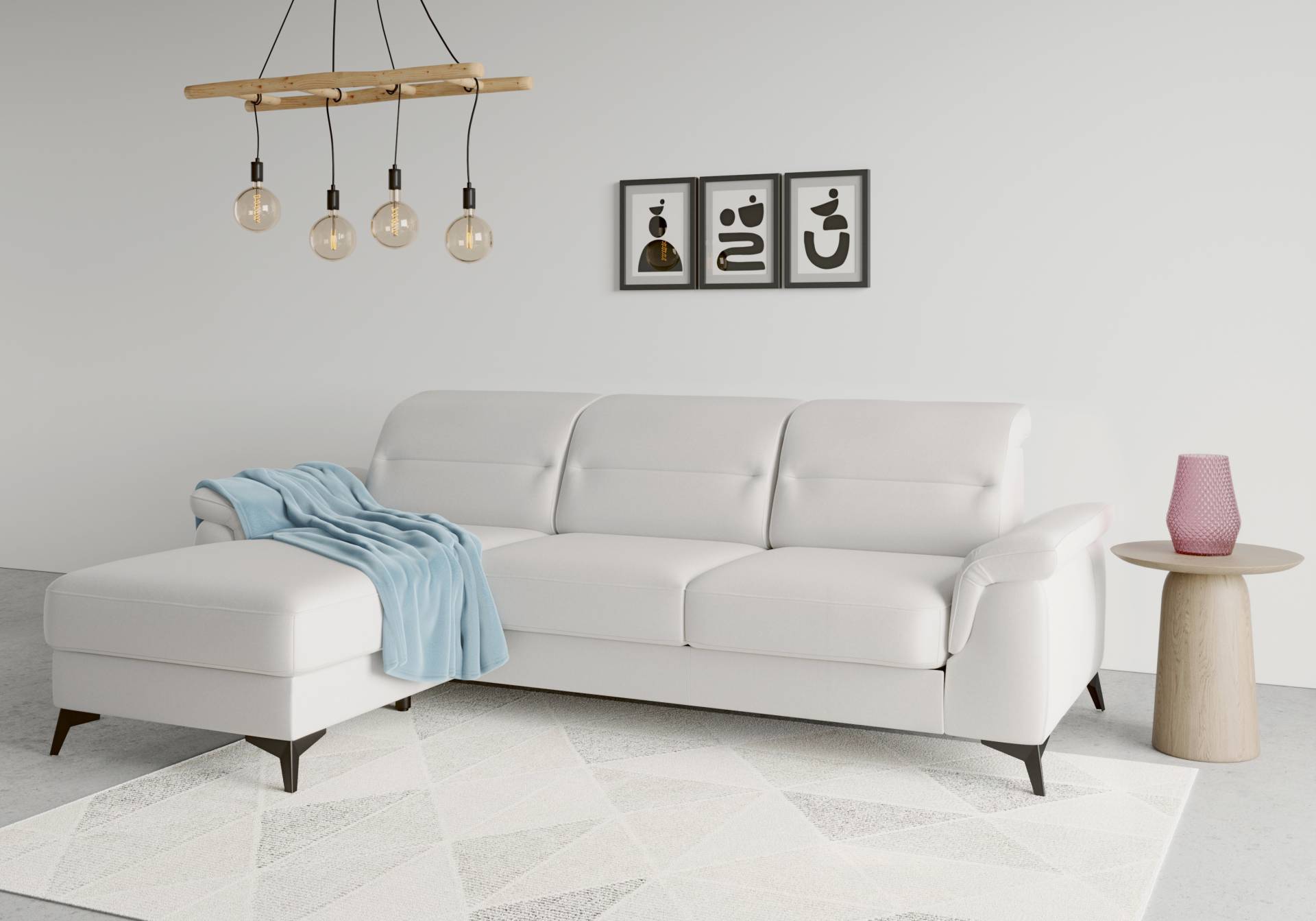 sit&more Ecksofa »Sinatra L-Form«, mit Recamiere, optional mit Kopfteilverstellung und Armteilfunktion sit&more Ecksofa »Sinatra L-Form«, mit Recamiere, optional mit Kopfteilverstellung und Armteilfunktion von sit&more