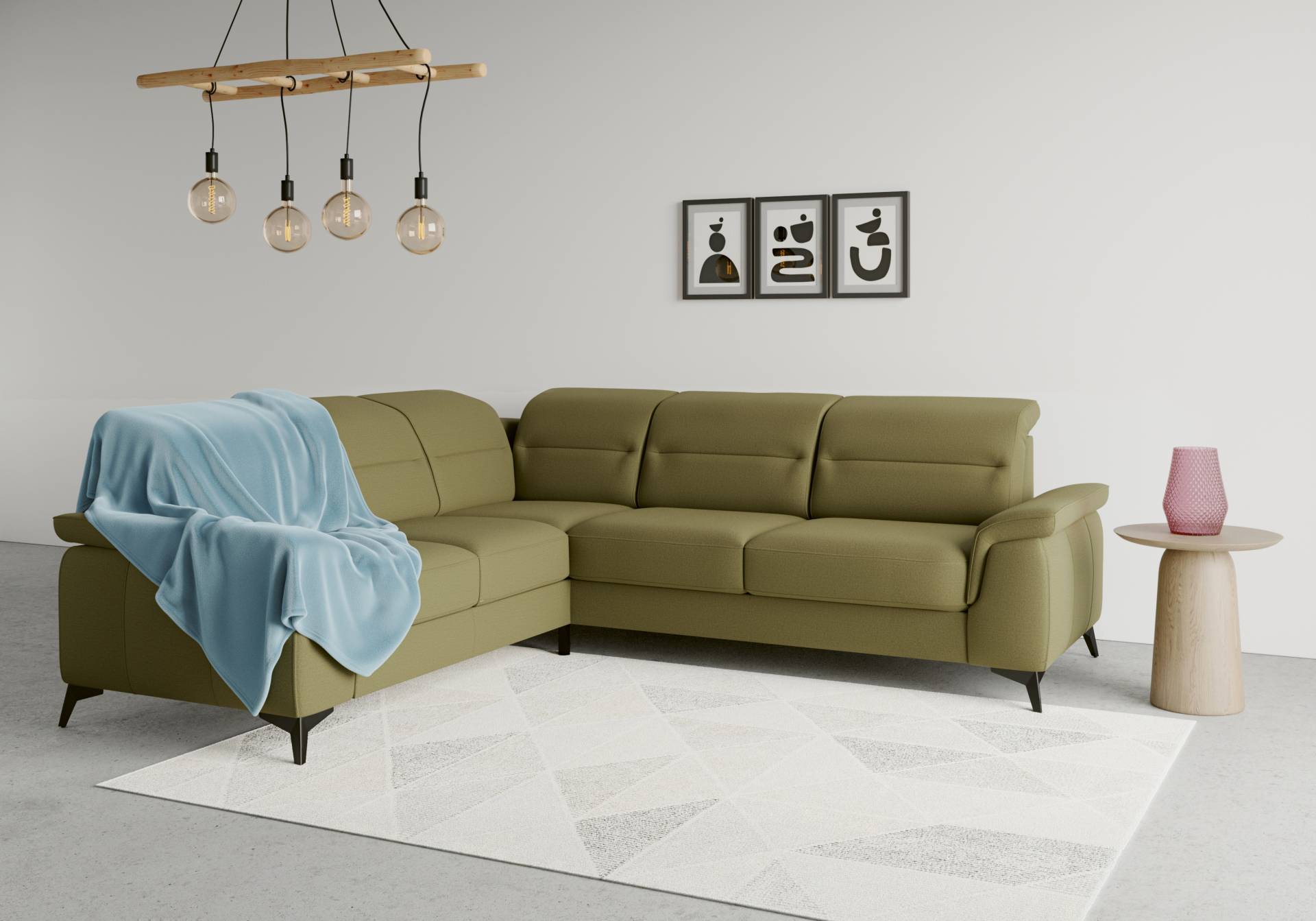 sit&more Ecksofa »Sinatra L-Form«, optinal mit Kopfteilverstellung und Armteilfunktion, Metallfüsse sit&more Ecksofa »Sinatra L-Form«, optinal mit Kopfteilverstellung und Armteilfunktion, Metallfüsse von sit&more
