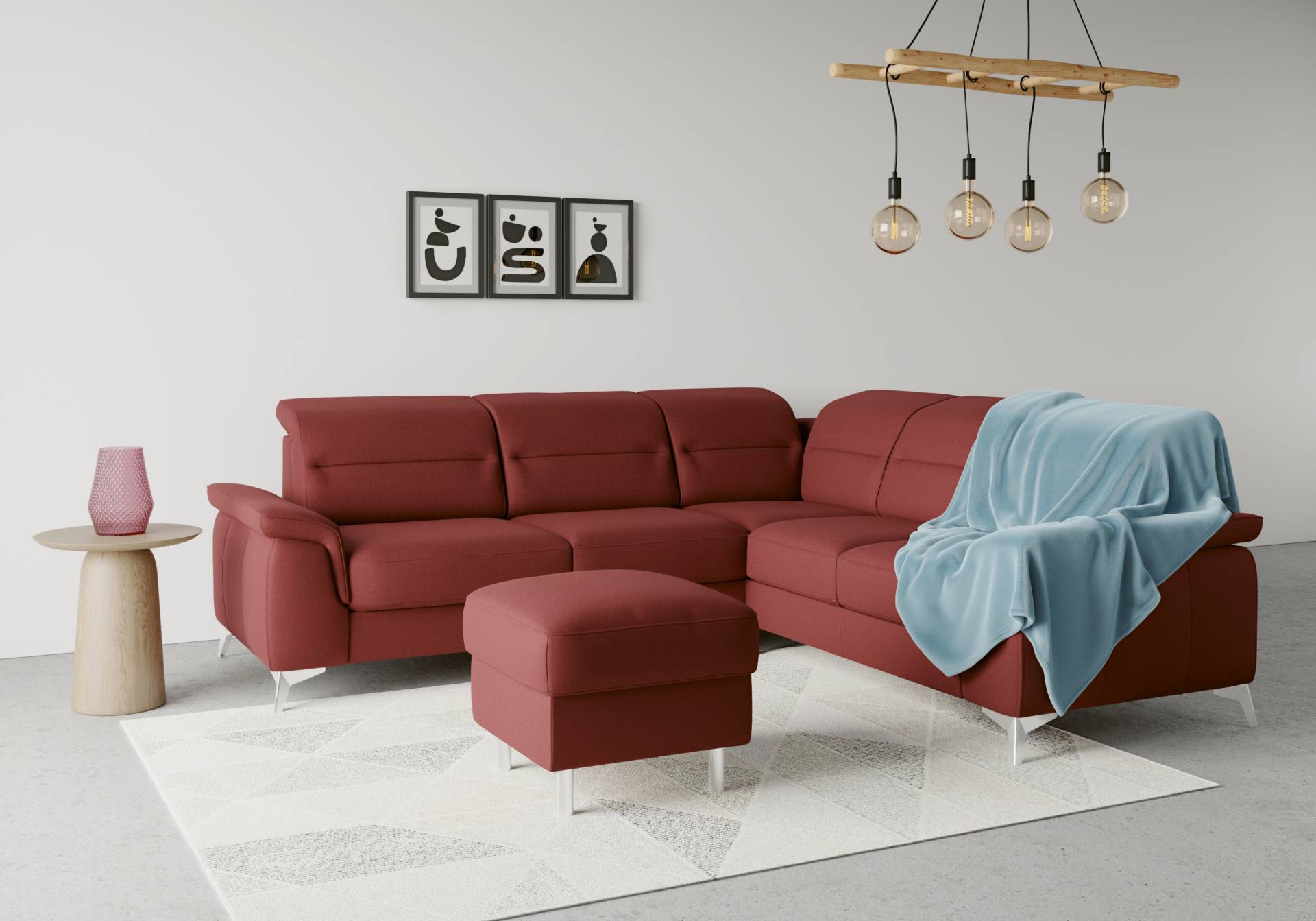 sit&more Ecksofa »Sinatra L-Form«, optional mit Kopfteilverstellung und Armteilfunktion sit&more Ecksofa »Sinatra L-Form«, optional mit Kopfteilverstellung und Armteilfunktion von sit&more
