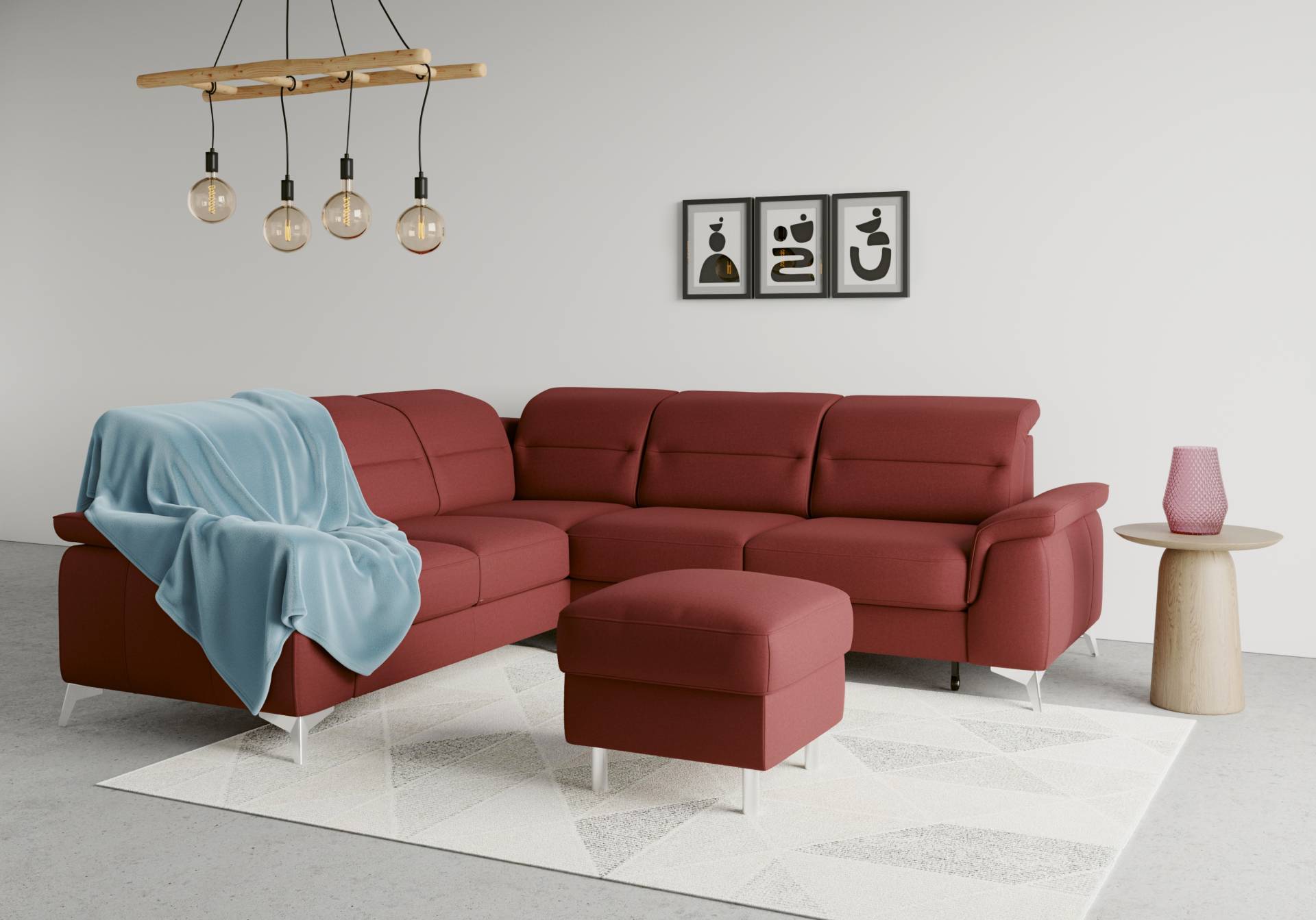 sit&more Ecksofa »Sinatra«, optional mit Kopfteilverstellung und Armteilfunktion von sit&more