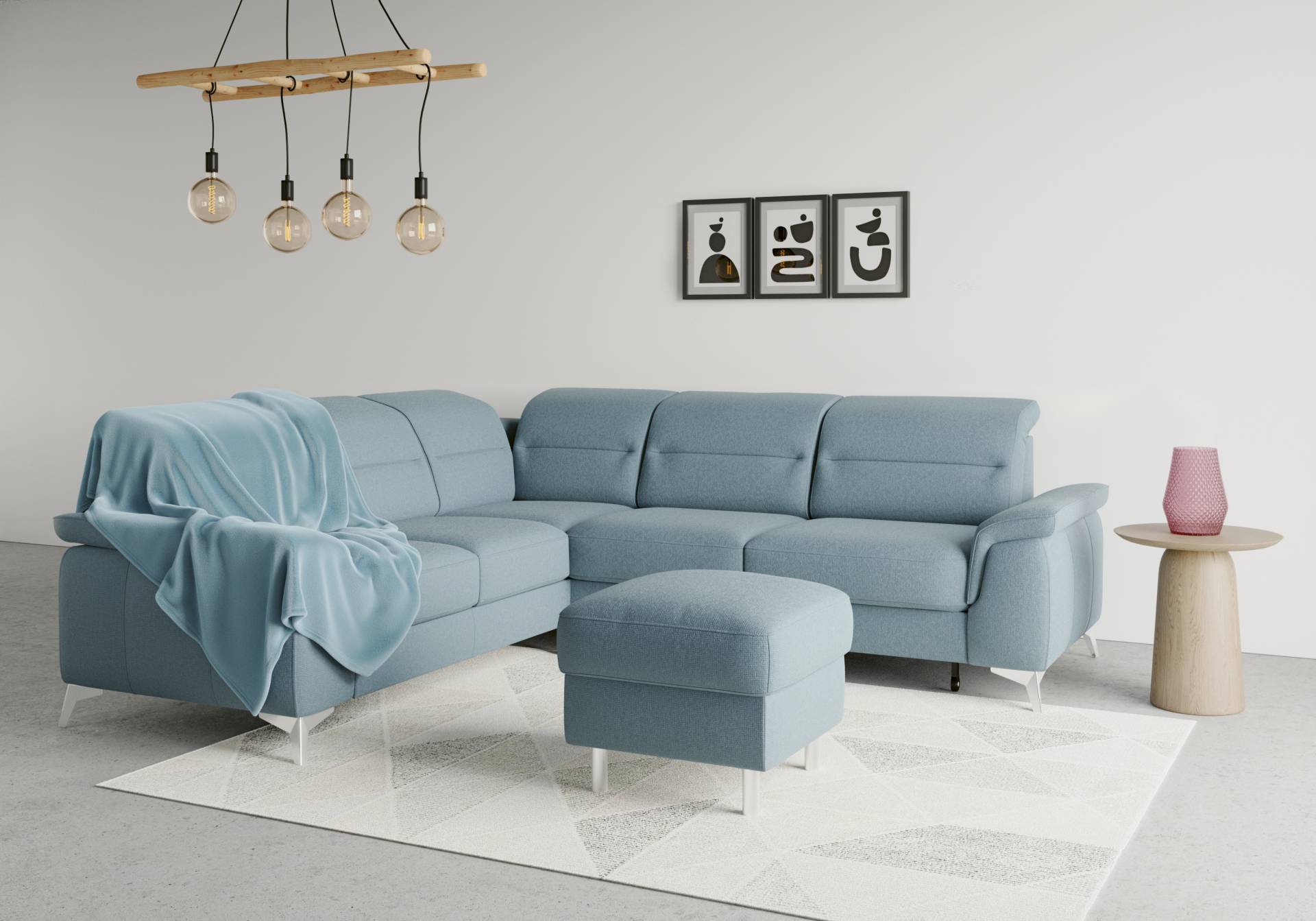 sit&more Ecksofa »Sinatra«, optional mit Kopfteilverstellung und Armteilfunktion von sit&more