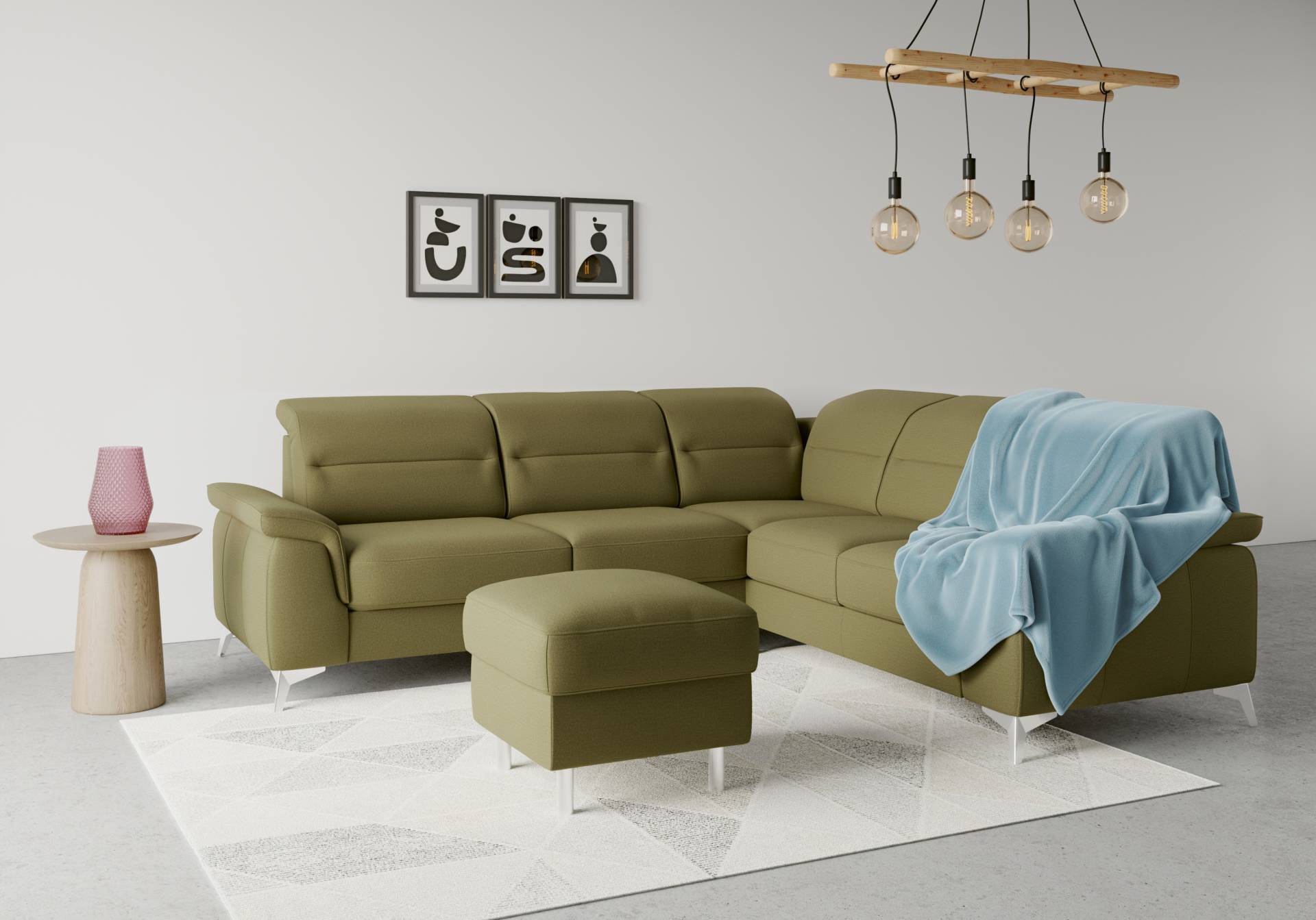 sit&more Ecksofa »Sinatra«, optional mit Kopfteilverstellung und Armteilfunktion von sit&more