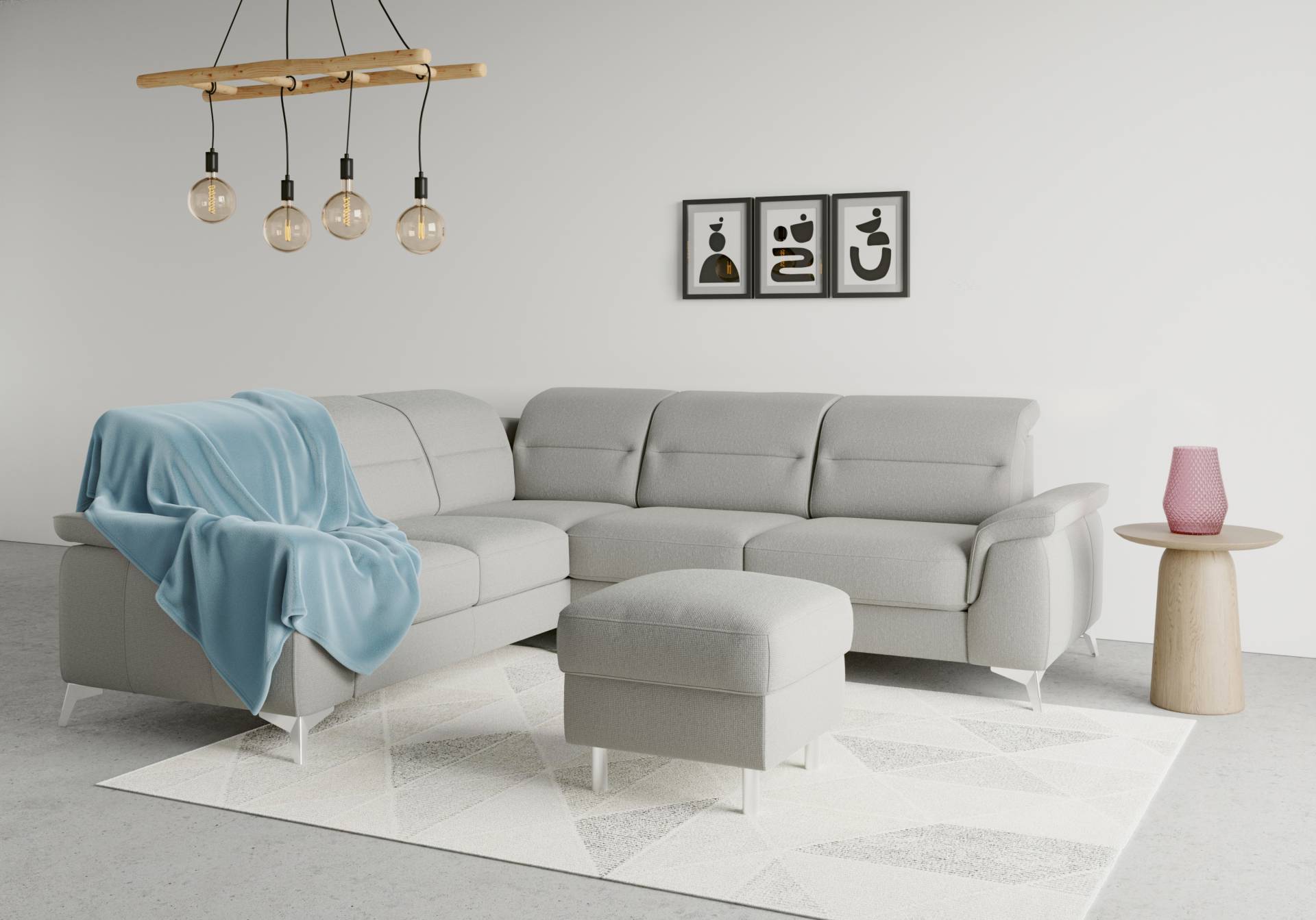 sit&more Ecksofa »Sinatra«, optional mit Kopfteilverstellung und Armteilfunktion von sit&more