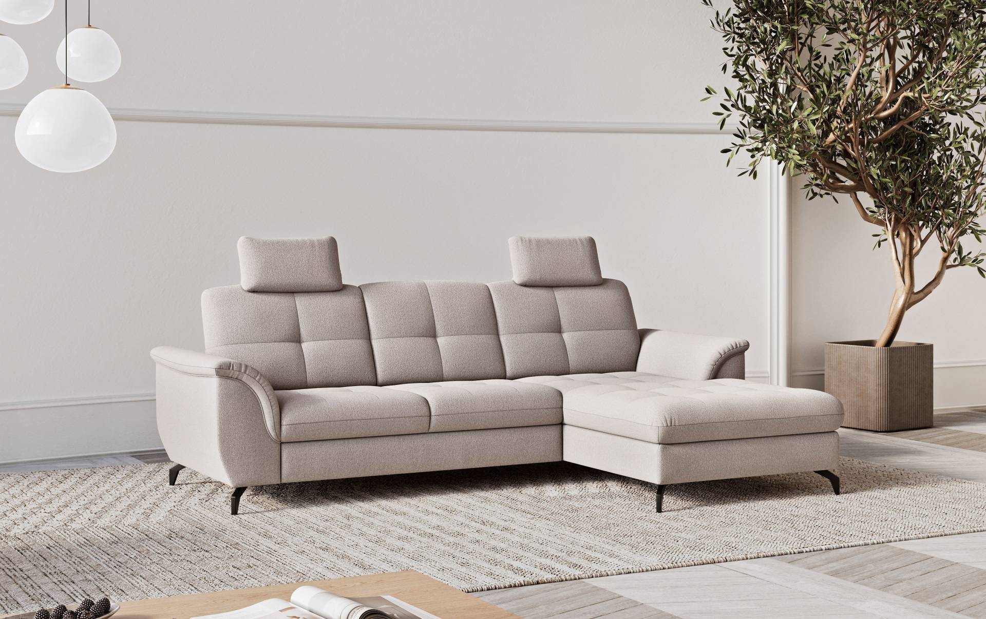 sit&more Ecksofa »Zora L-Form«, wahlweise mit Bettfunktion und Bettkasten von sit&more