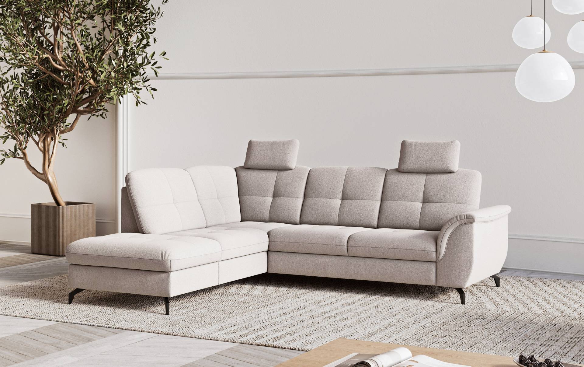 sit&more Ecksofa »Zora L-Form«, wahlweise mit Bettfunktion und Bettkasten von sit&more