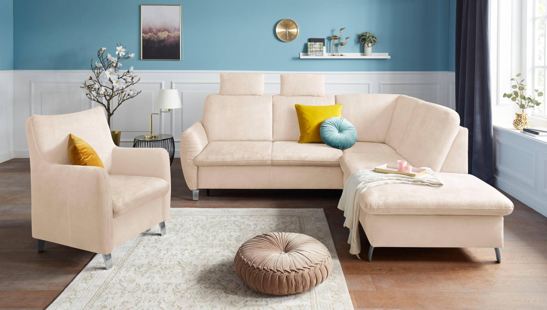 sit&more Ecksofa »Daytona L-Form«, mit Federkern, zwei Kopfstützen und wahlweise mit Bettfunktion sit&more Ecksofa »Daytona L-Form«, mit Federkern, zwei Kopfstützen und wahlweise mit Bettfunktion von sit&more
