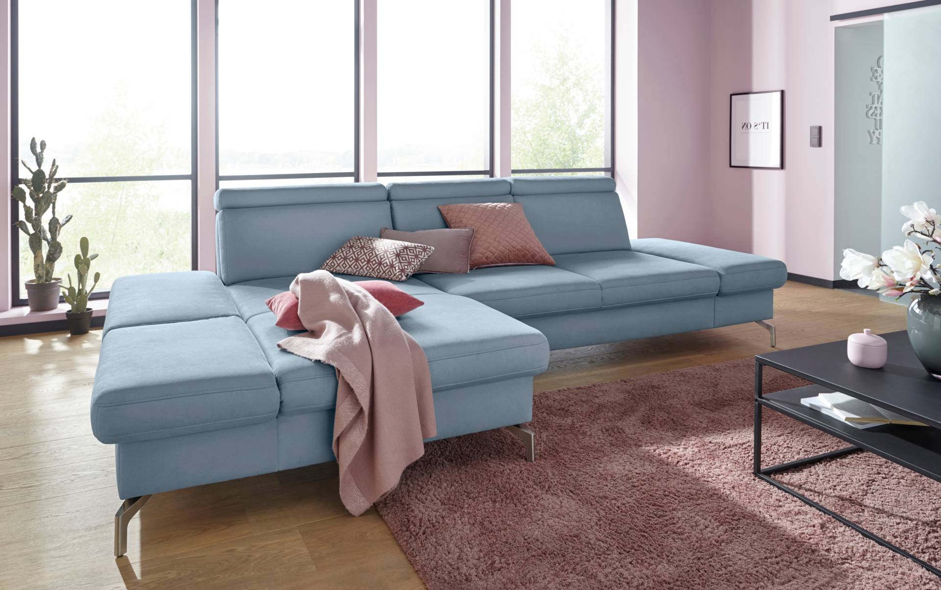 sit&more Ecksofa »Brisbane L-Form«, Fusshöhe 15 cm, inklusive Sitztiefen-, Armteil- und Kopfteilverstellung sit&more Ecksofa »Brisbane L-Form«, Fusshöhe 15 cm, inklusive Sitztiefen-, Armteil- und Kopfteilverstellung von sit&more
