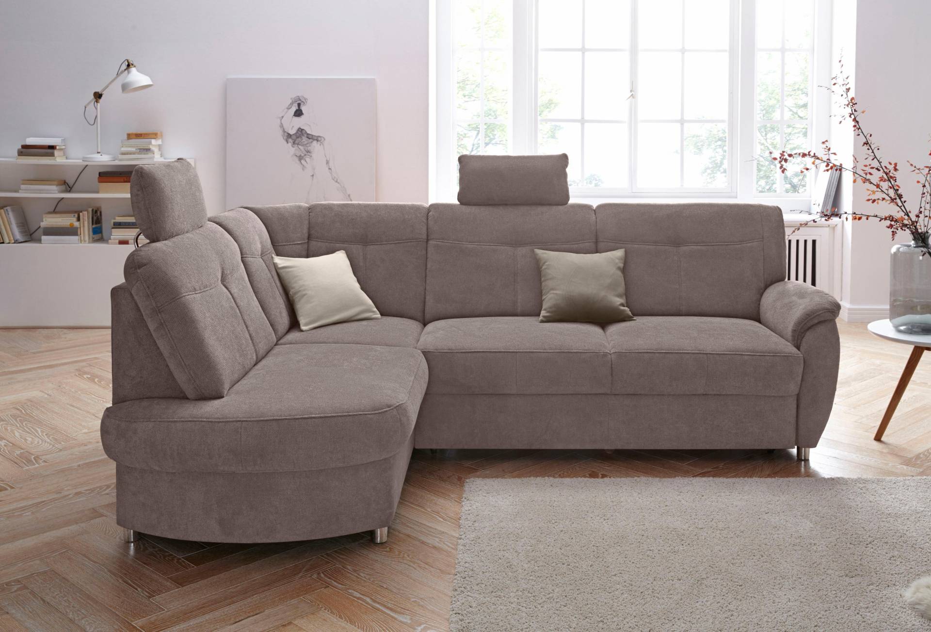 sit&more Ecksofa »Sonoma L-Form«, wahlweise mit Bettfunktion und Bettkasten von sit&more