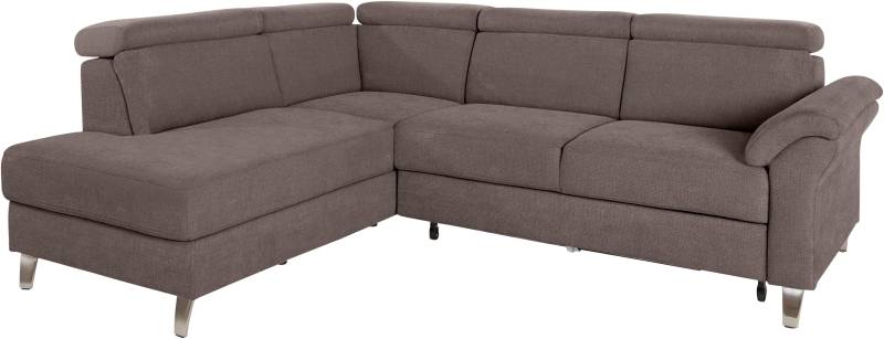 sit&more Ecksofa, inklusive Kopfteilverstellung, wahlweise mit Bettfunktion und Bettkasten von sit&more