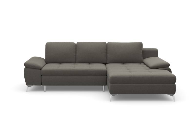 sit&more Ecksofa »Latigo L-Form«, mit Recamiere, wahlweise mit Bettfunktion und Bettkasten von sit&more