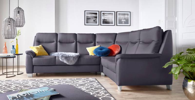 sit&more Ecksofa »Boccaccio L-Form«, mit Federkern und Kopfteilverstellung, wahlweise mit Bettfunktion von sit&more