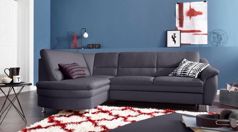 sit&more Ecksofa »Cardoso L-Form«, mit Federkern, wahlweise mit Bettfunktion und Schubkasten von sit&more