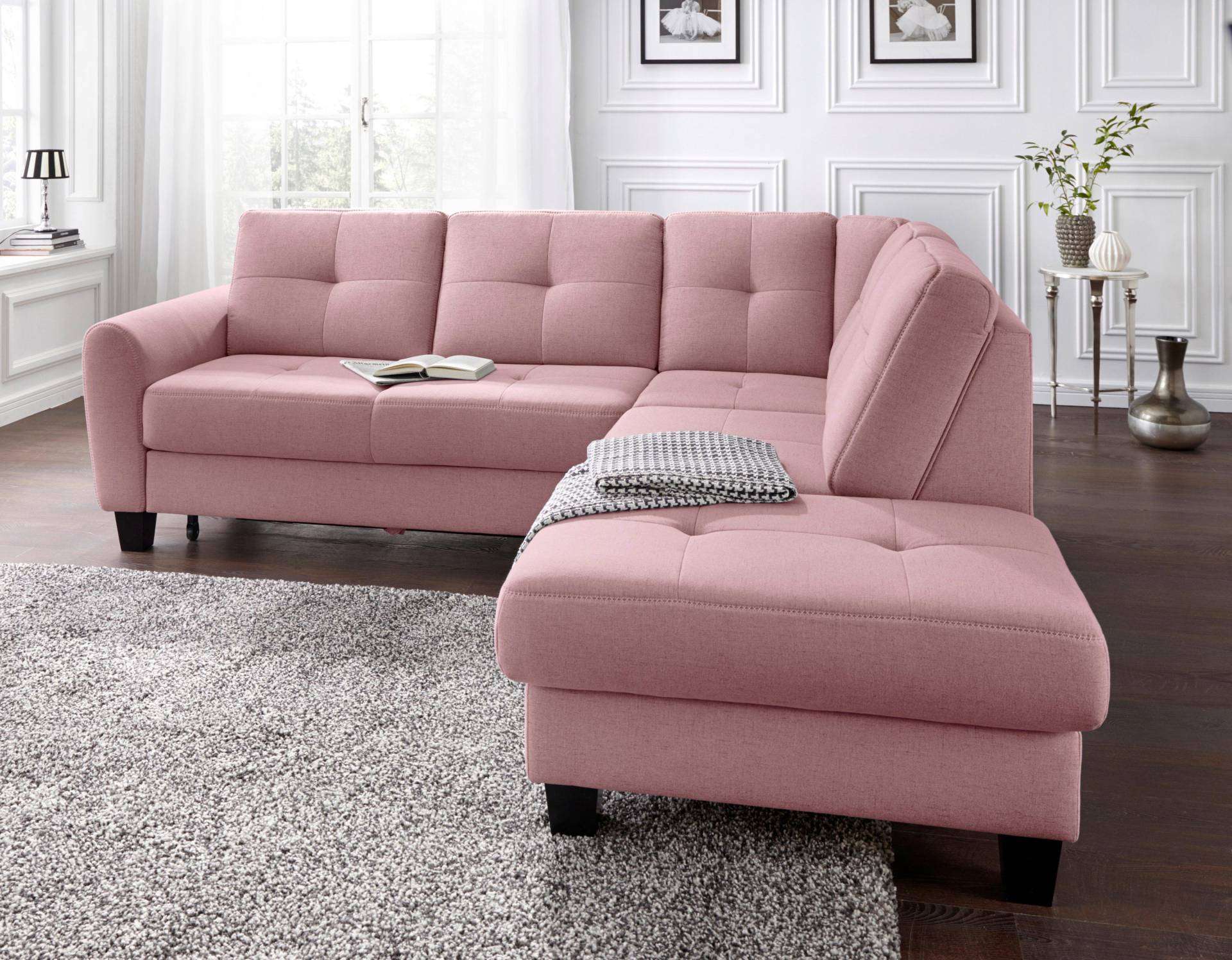 sit&more Ecksofa »Varese L-Form«, mit Federkern, wahlweise mit Bettfunktion und Stauraum sit&more Ecksofa »Varese L-Form«, mit Federkern, wahlweise mit Bettfunktion und Stauraum von sit&more