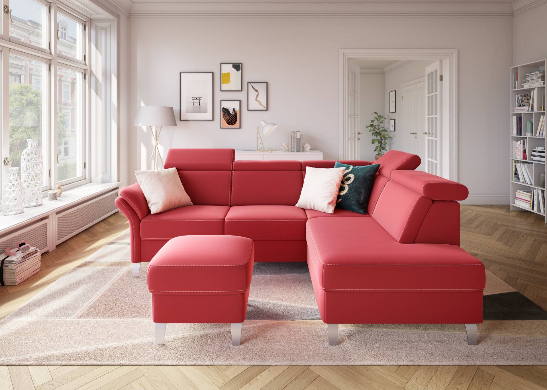 sit&more Ecksofa »Vincenzo L-Form«, inklusive Kopfteilverstellung, wahlweise mit Bettfunktion, Bettkasten sit&more Ecksofa »Vincenzo L-Form«, inklusive Kopfteilverstellung, wahlweise mit Bettfunktion, Bettkasten von sit&more